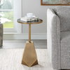 Comet Geometric Bronze Accent Table, Side & End Table by Uttermost, 14" width x 24.25" height x 14" depth thumbnail 4