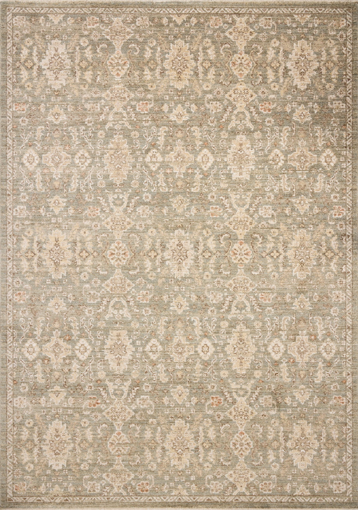 Chris Loves Julia x Loloi Palma Rug, 1'6" length x 1'6" width View 1