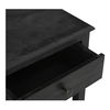 Corrine Nightstand Antique Black, by Moe's Home, 19" width x 23" height x 14" depth thumbnail 4