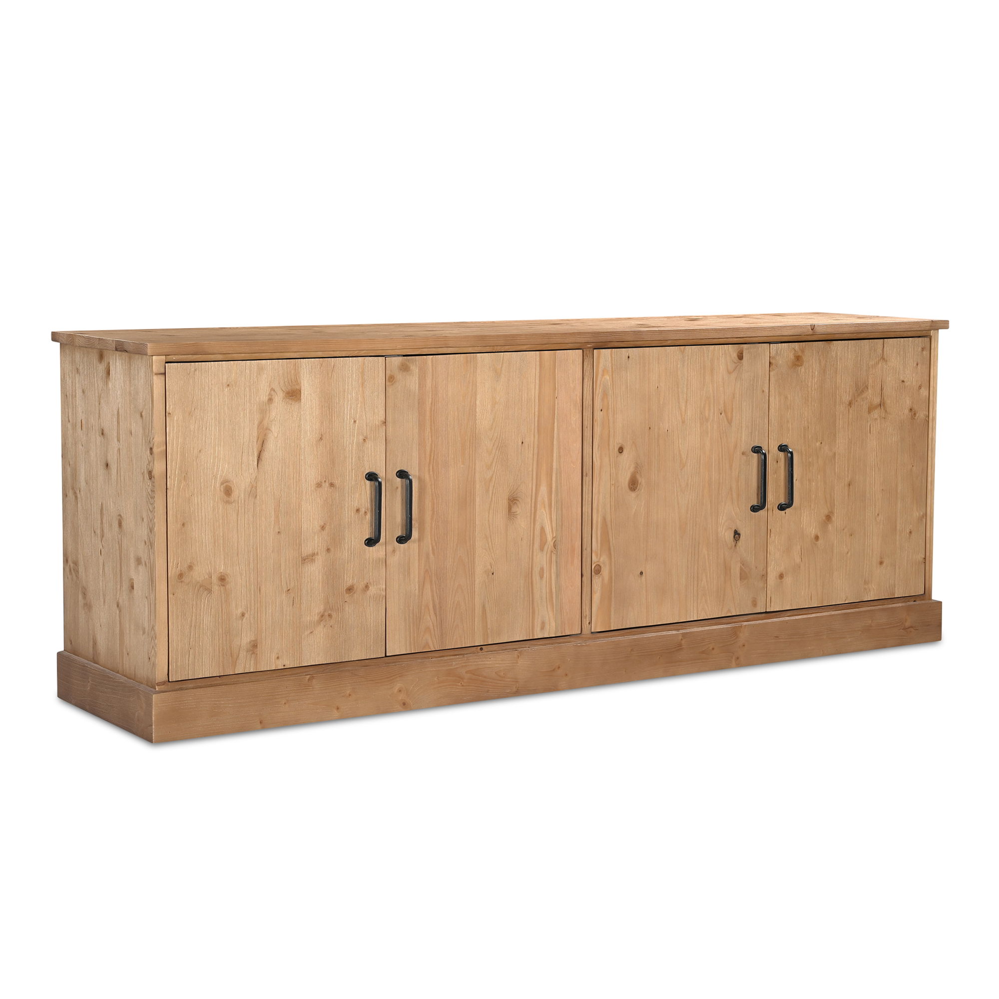 Tade 4 Door Sideboard Honey Pine large image 