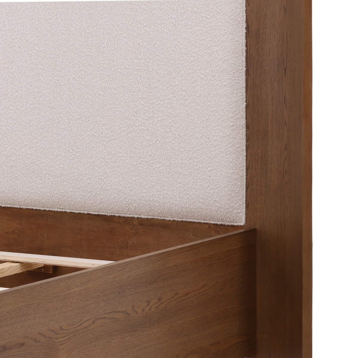 Chadwick Bed Queen Cream, by Dovetail, 84" width x 53.94" height x 87.99" depth View 5