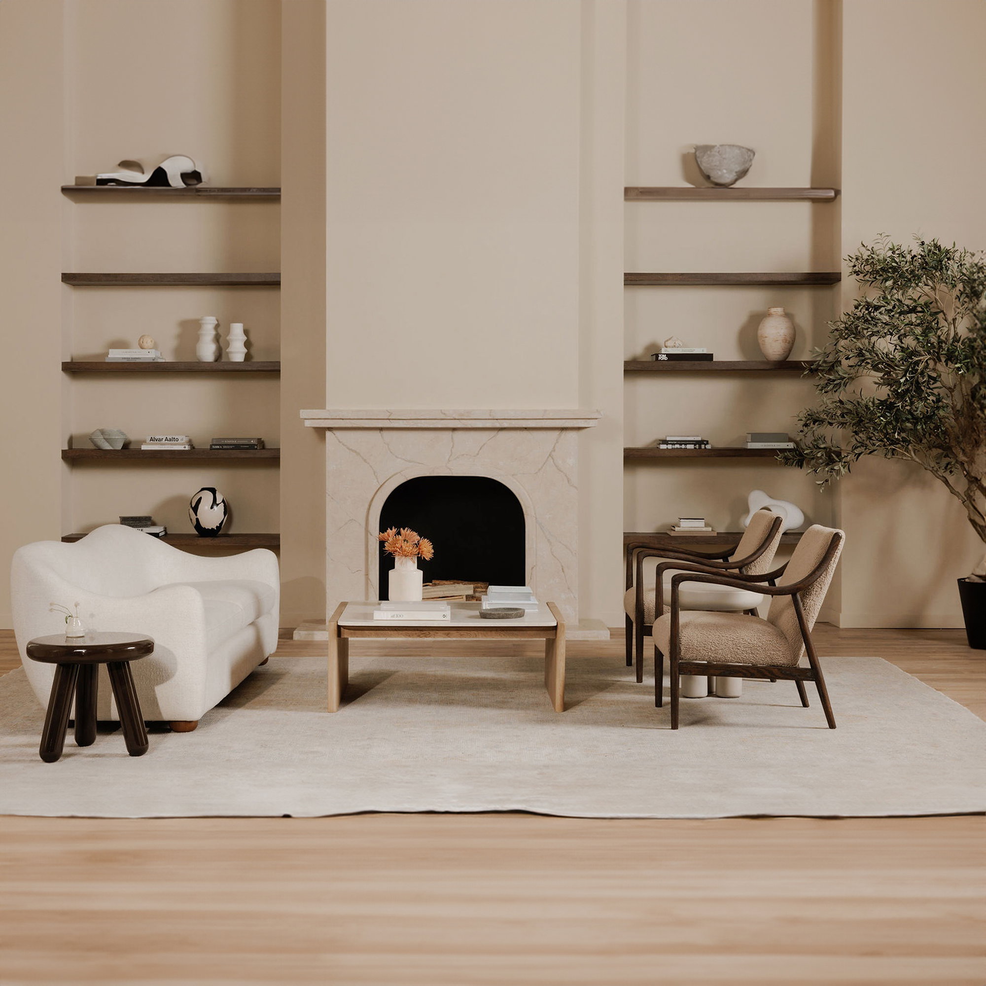 Bria Sofa Oatmeal, Sofas & Sectional by Moe's Home, 87.5" width x 29.6" height x 34.5" depth View 8