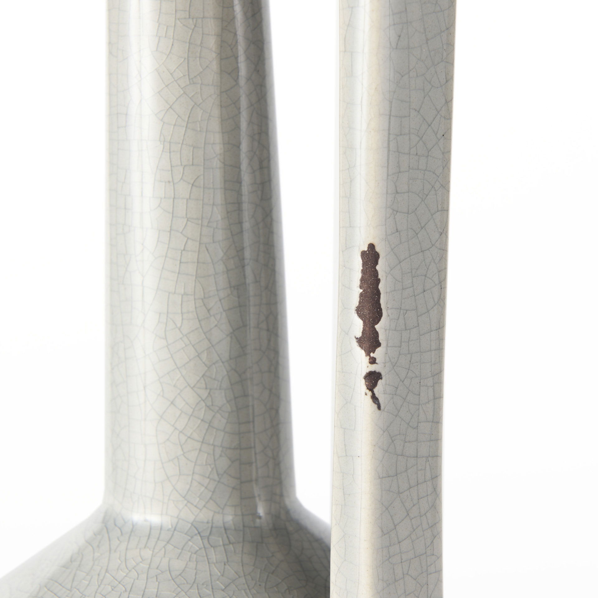 Burton 14.2H Medium Two Tone Gray Ceramic Jug Vase, Decorative Jar by Mercana, 5.5" length x 5.5" width x 12.6" height View 10
