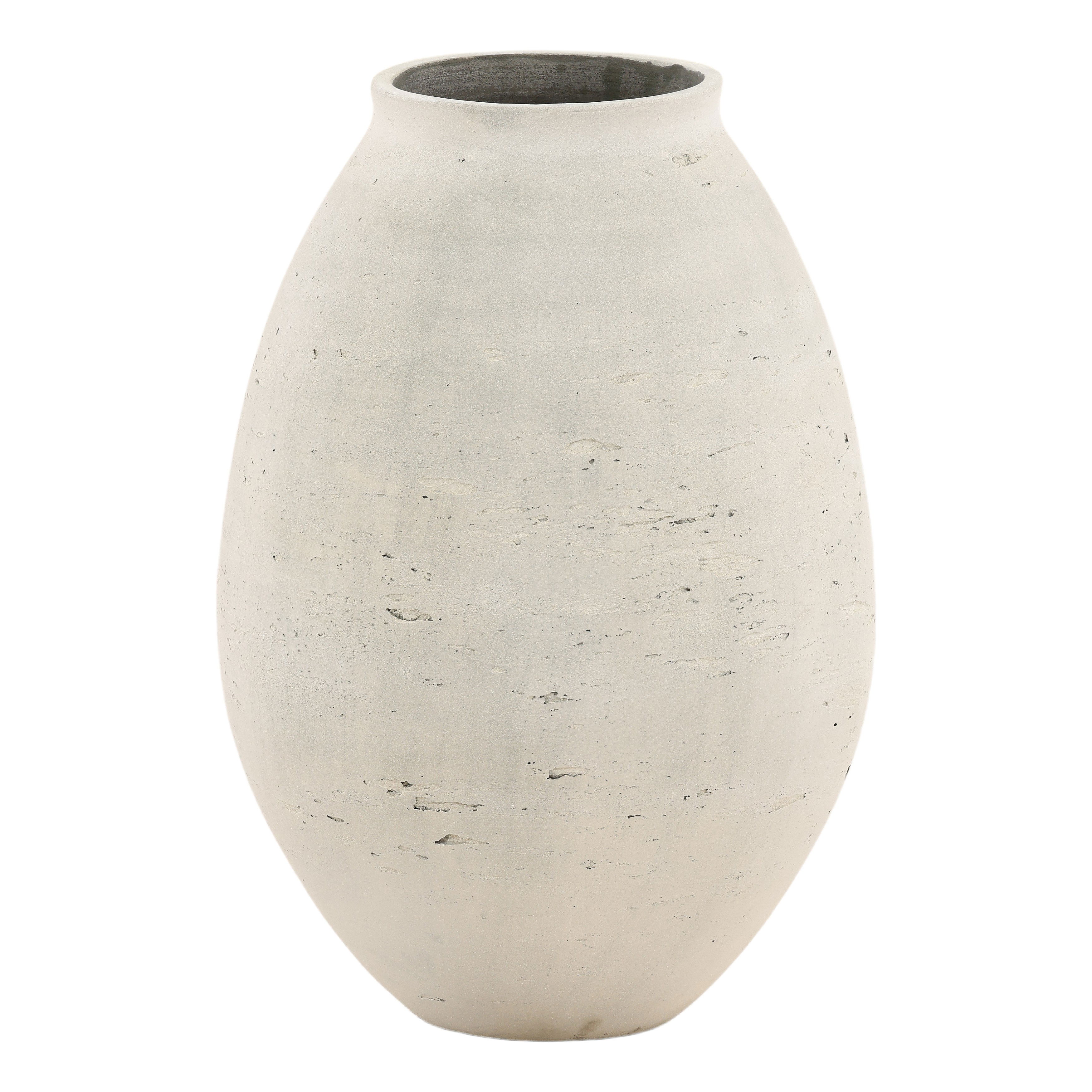 Charon Vase Antique White Large large image 