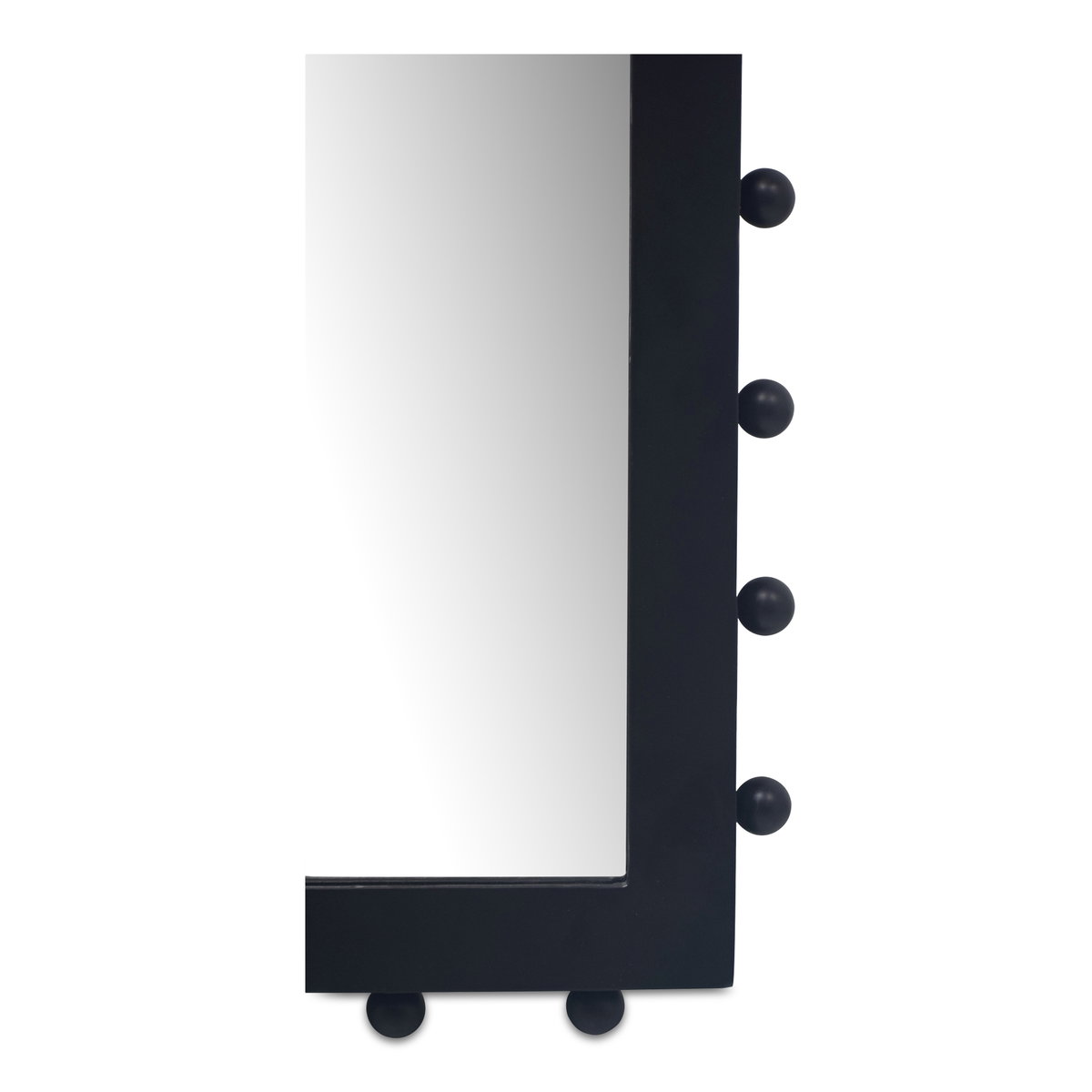 Figaro Wall Mirror Black, by Moe's Home, 25" width x 36.75" height x 1.5" depth View 4