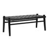 Salazar Bench Black, Benche by Dovetail, 44.75" width x 18" height x 19.5" depth thumbnail 1