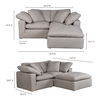 Terra Condo Nook Modular Sectional Light Grey thumbnail 4