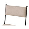 Posta Dining Chair Beige, by Moe's Home, 18.3" width x 33.75" height x 21.65" depth thumbnail 5