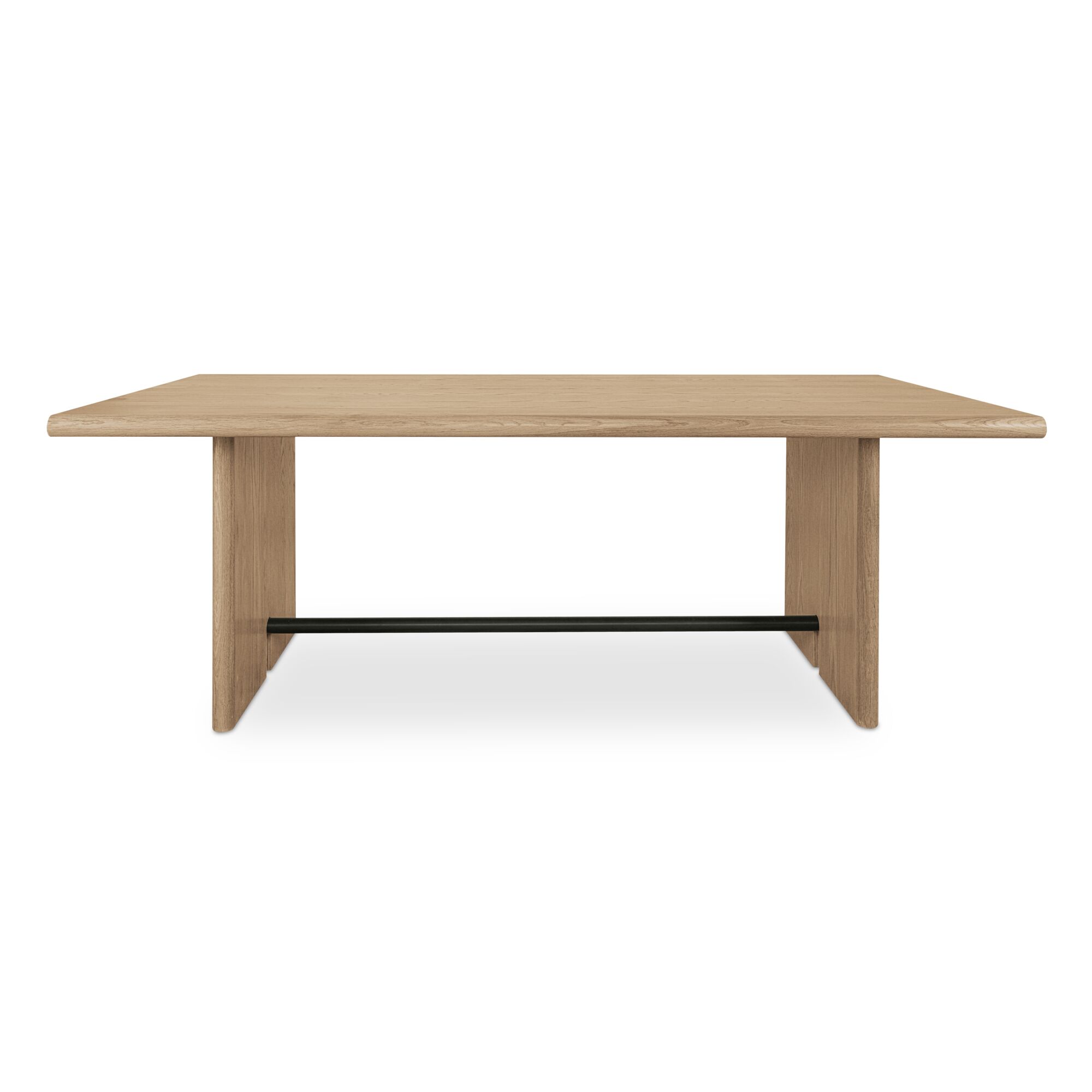 Madison Dining Table Natural, by Moe's Home, 82" width x 30" height x 42" depth View 5