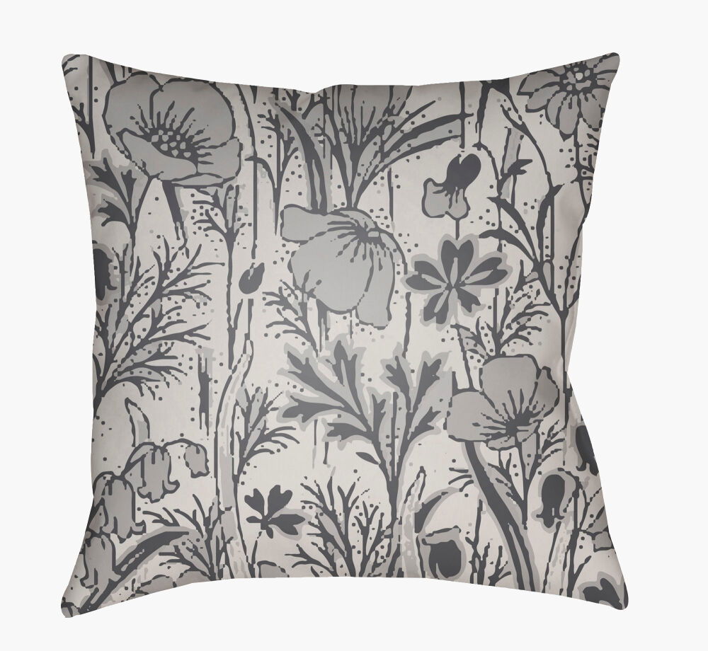 Chinoiserie Floral Accent Pillow, Decorative Pillow by Surya, 20" length x 20" width