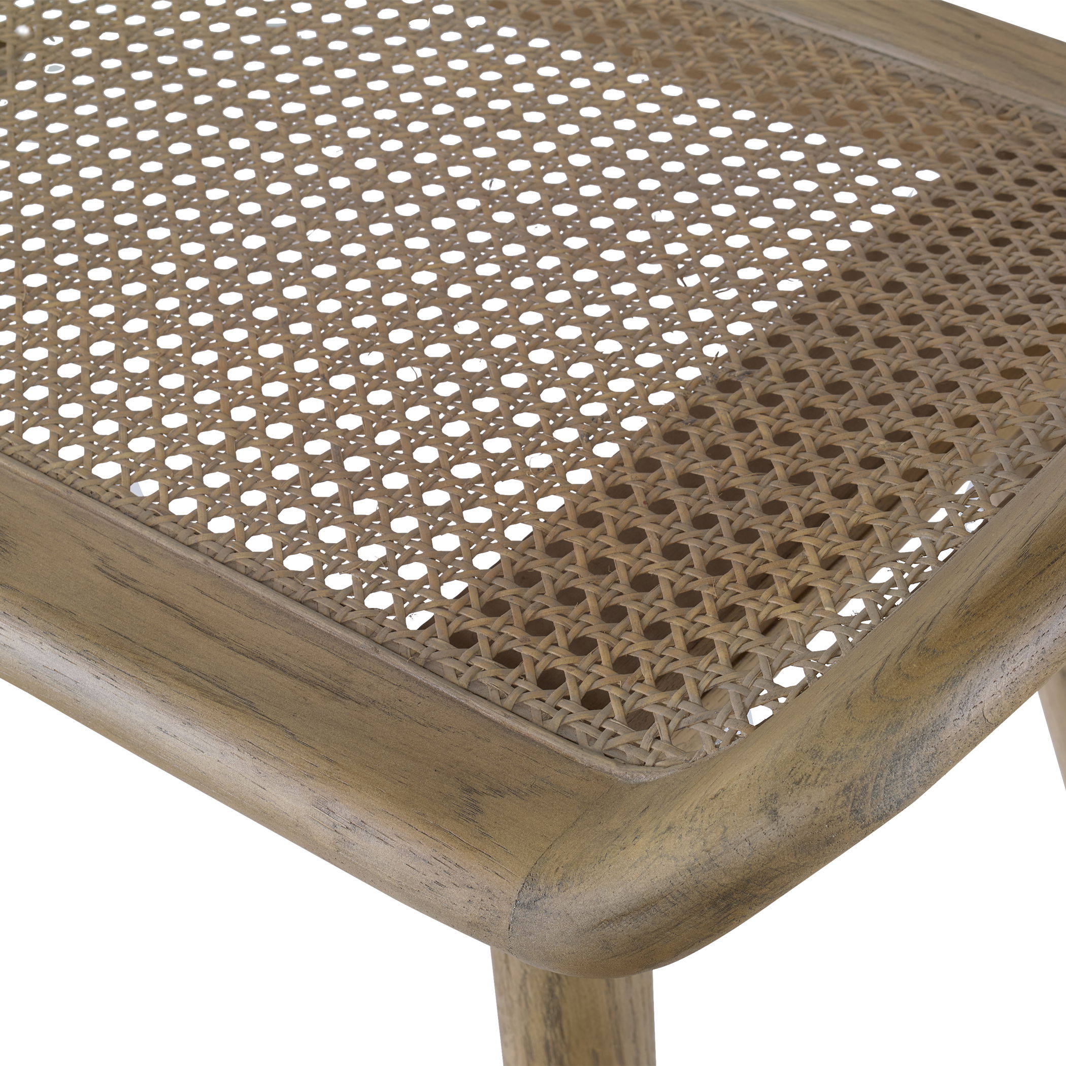 Arne Woven Rattan Bench large image 