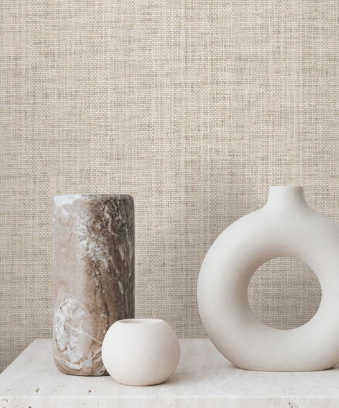 Kami Paperweave Fog Wallpaper