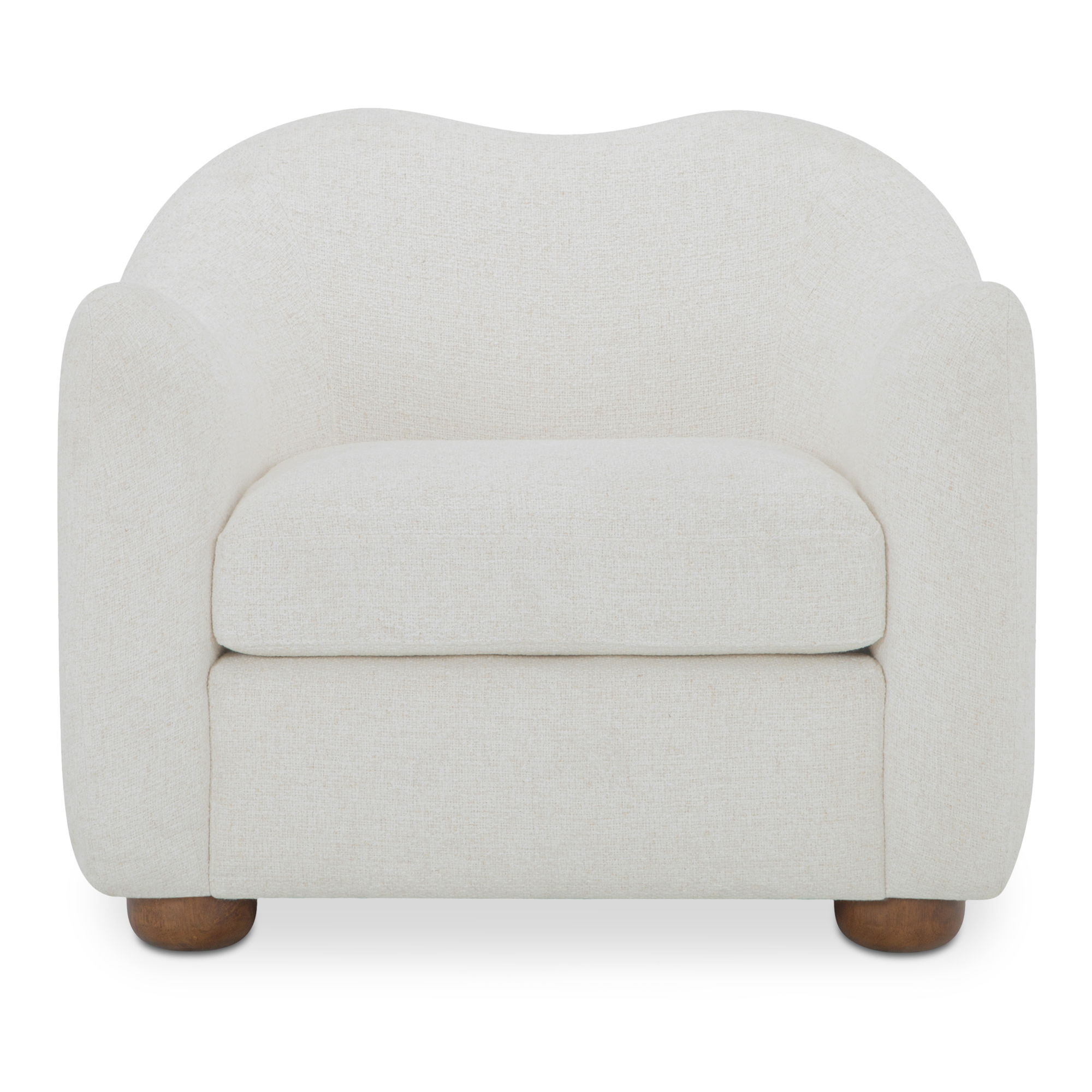 Bria Accent Chair Oatmeal, by Moe's Home, 35" width x 29.6" height x 33.25" depth View 1
