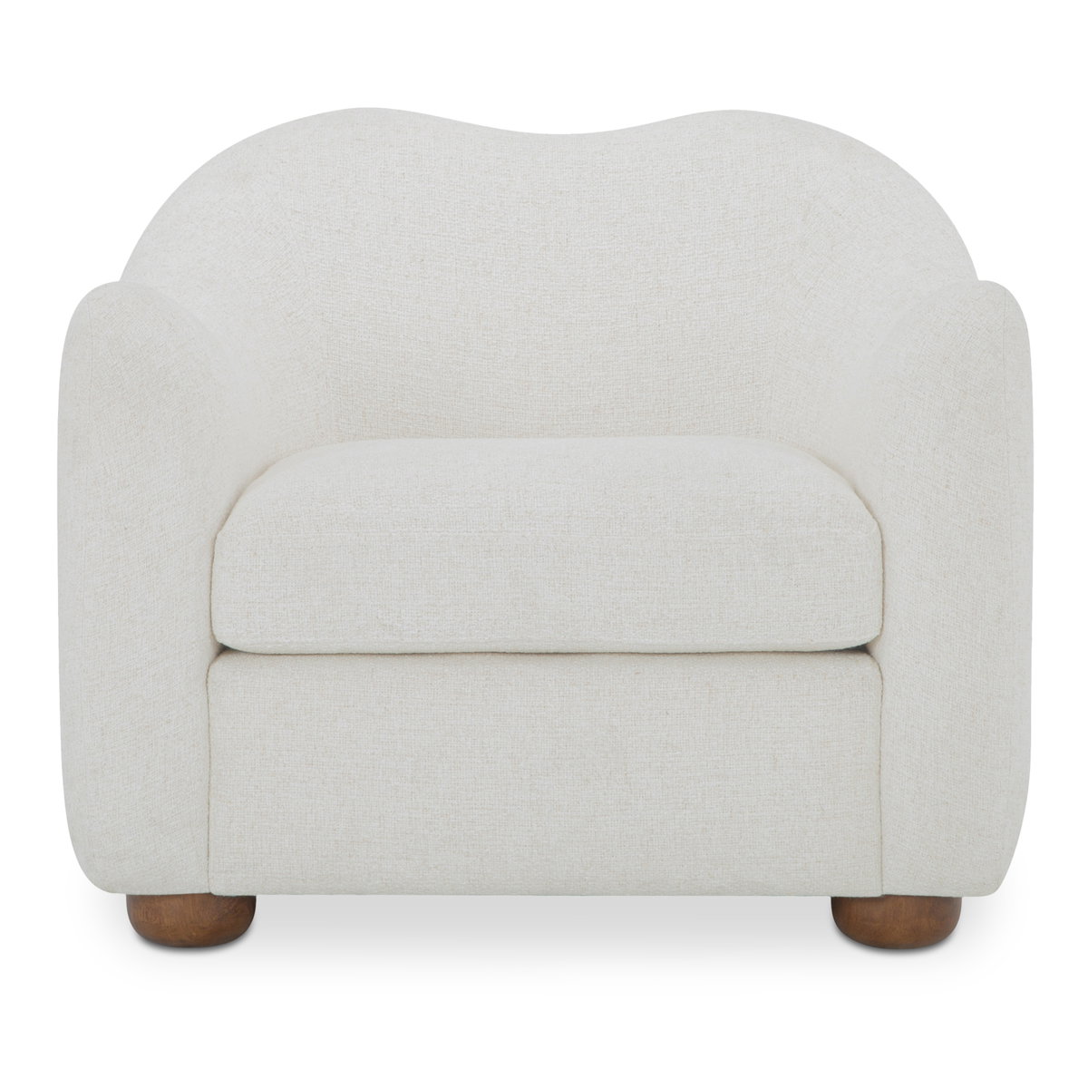 Bria Accent Chair Oatmeal, by Moe's Home, 35" width x 29.6" height x 33.25" depth View 1