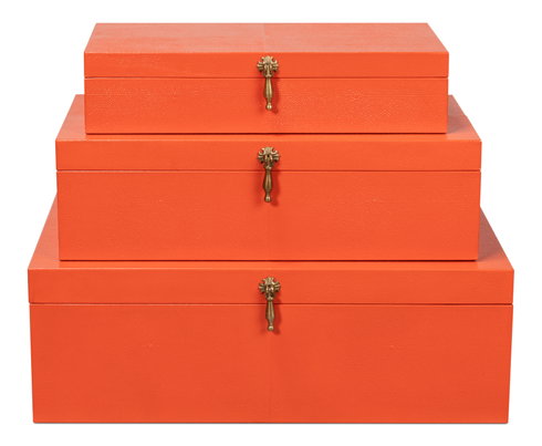 Cosmos Nesting Boxes S/3 Orangeade