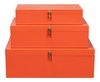 Cosmos Nesting Boxes,S/3 Orangeade, Decor by Sarreid, 24" length x 16" width x 8" height thumbnail 2