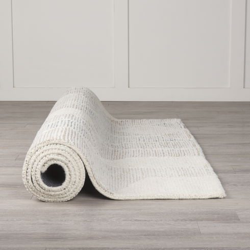 Kolt 9x12 Neutral Geometric Patterned Wool Area Rug
