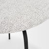 Casey Matte Black Metal with Gray Fabric Dining Chair thumbnail 9