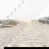 Theta 30.0 L x 30.0 W x 15.0 H White-Washed Beaded Chandelier thumbnail 5