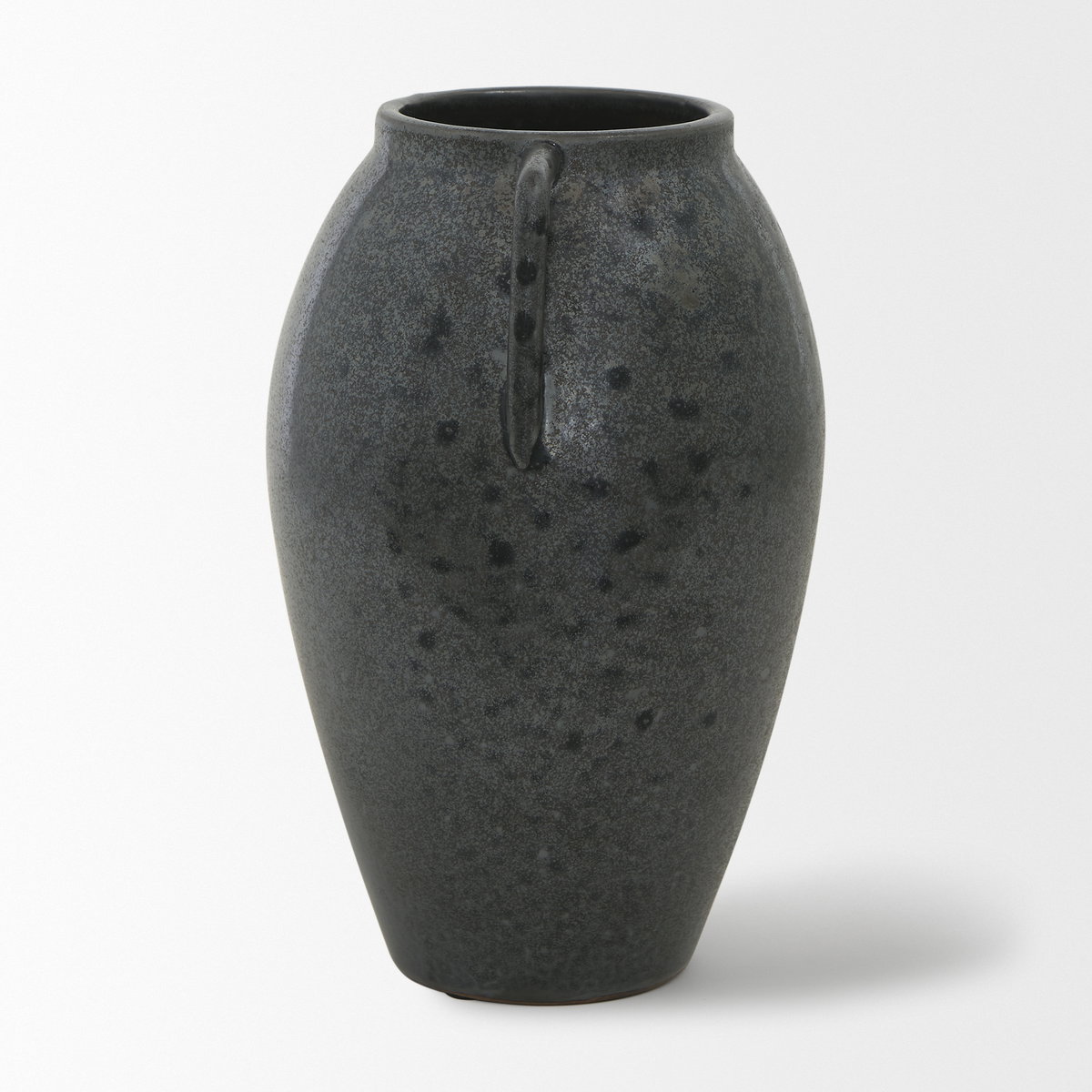 Kora Medium Dark Metallic Double Ear Vase, by Mercana, 7.48" length x 7.48" width x 11.22" height View 5
