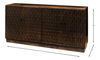 Scrubboard Front Sideboard, Ebony, Cabinets & Sideboard by Sarreid, 71" length x 17" width x 34" height thumbnail 14