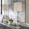 Copeland Mercury Glass Buffet Lamp, by Uttermost, 8" width x 3' height x 8" depth thumbnail 2