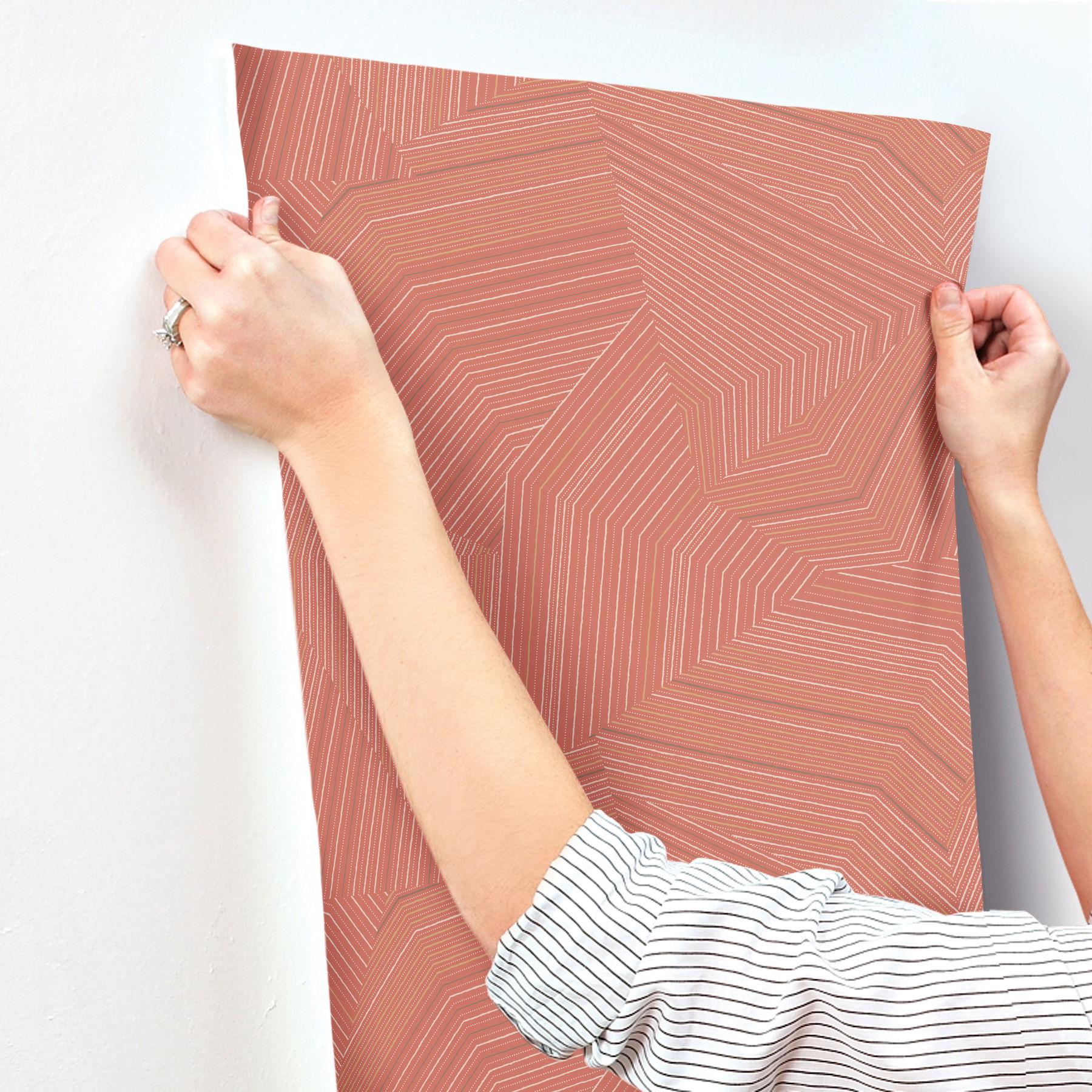 Dotted Maze Desert Red Wallpaper large image 