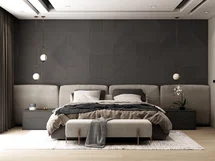 Online Designer Bedroom ARQ® Natural Solid Colored Wood Wall Panels