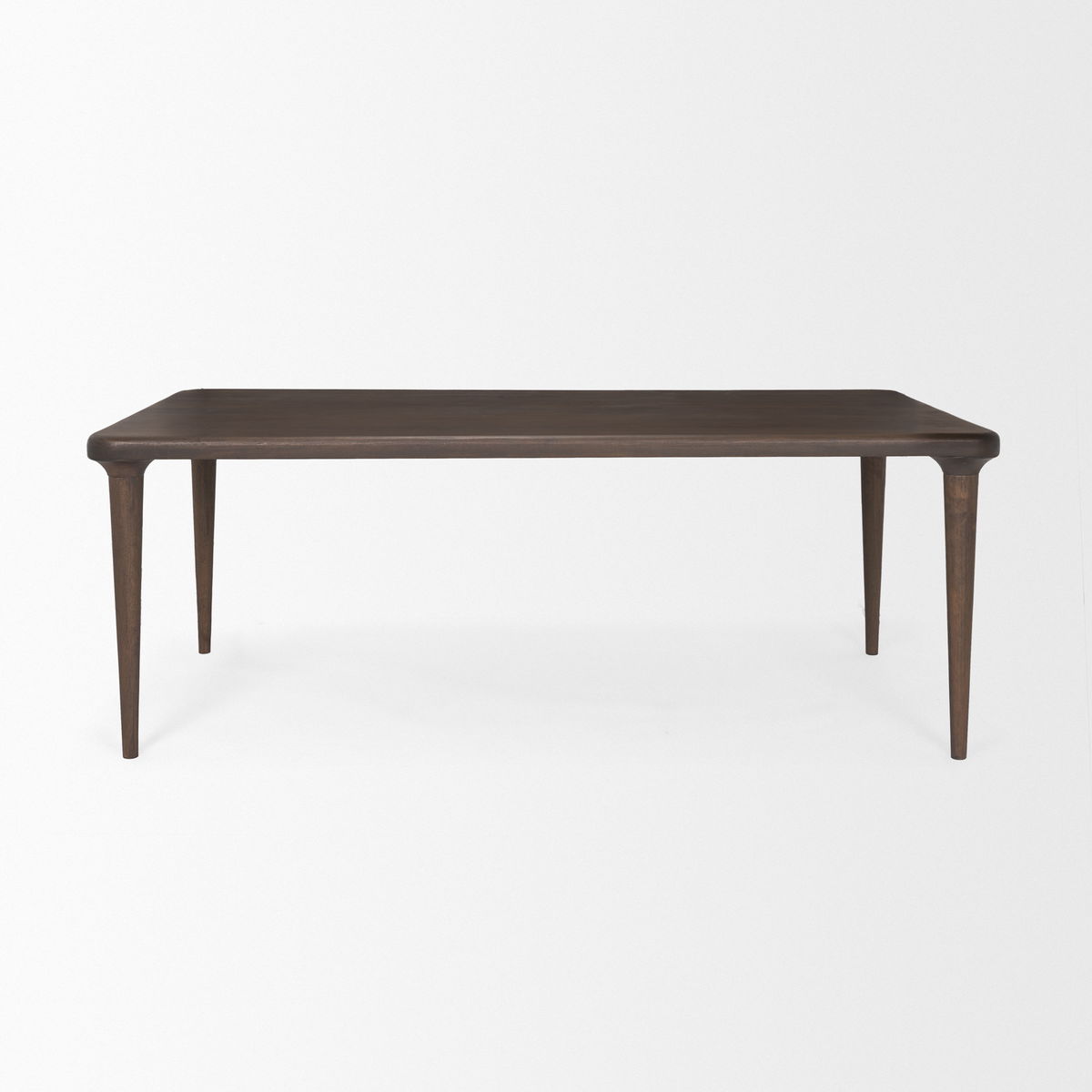 Suvan 84'L x 42'W Rectangular Dining Table | Modern | Med-Dark Brown Wood | Seats 8, by Mercana, 84" length x 42" width x 30" height View 4