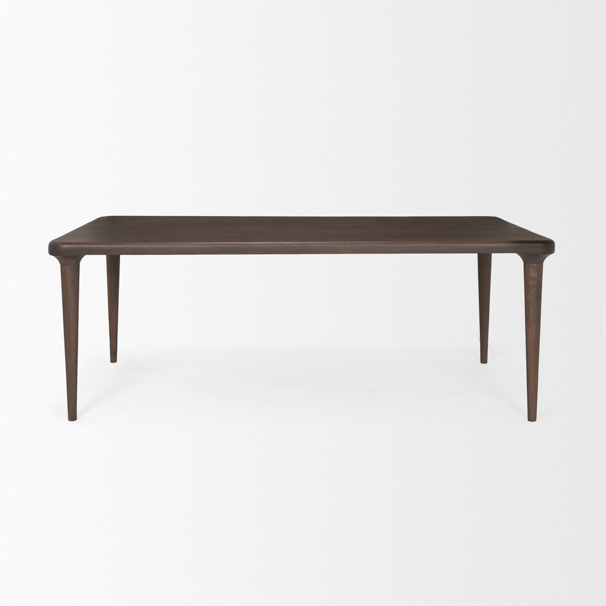 Suvan 84'L x 42'W Rectangular Dining Table | Modern | Med-Dark Brown Wood | Seats 8, by Mercana, 84" length x 42" width x 30" height View 4