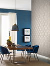 French Marigold Blue & White Wallpaper thumbnail 2