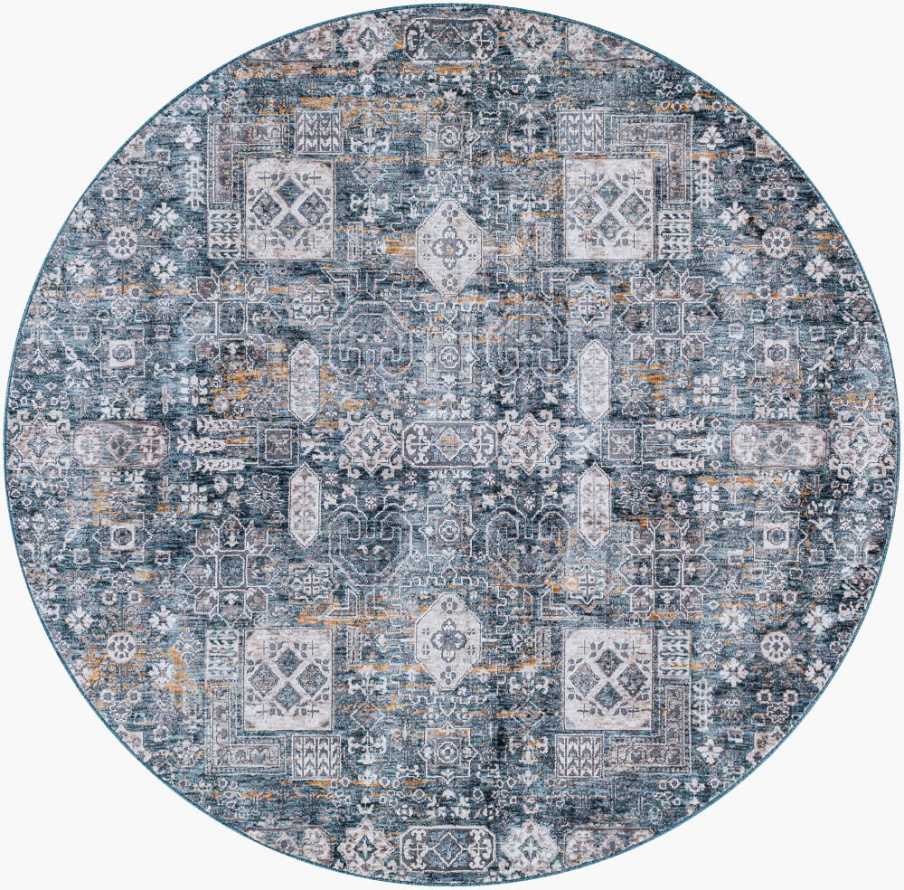 Cardiff Machine Woven Rug, by Surya, 5'2.99" length x 5'2.99" width