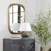 Malone Brass Mirror, by Uttermost, 24" width x 36.5" height x 1.25" depth thumbnail 4