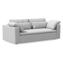 Online Designer Home/Small Office Harmony Modular 85" Sleeper Sofa, Performance Twill, Frost Gray