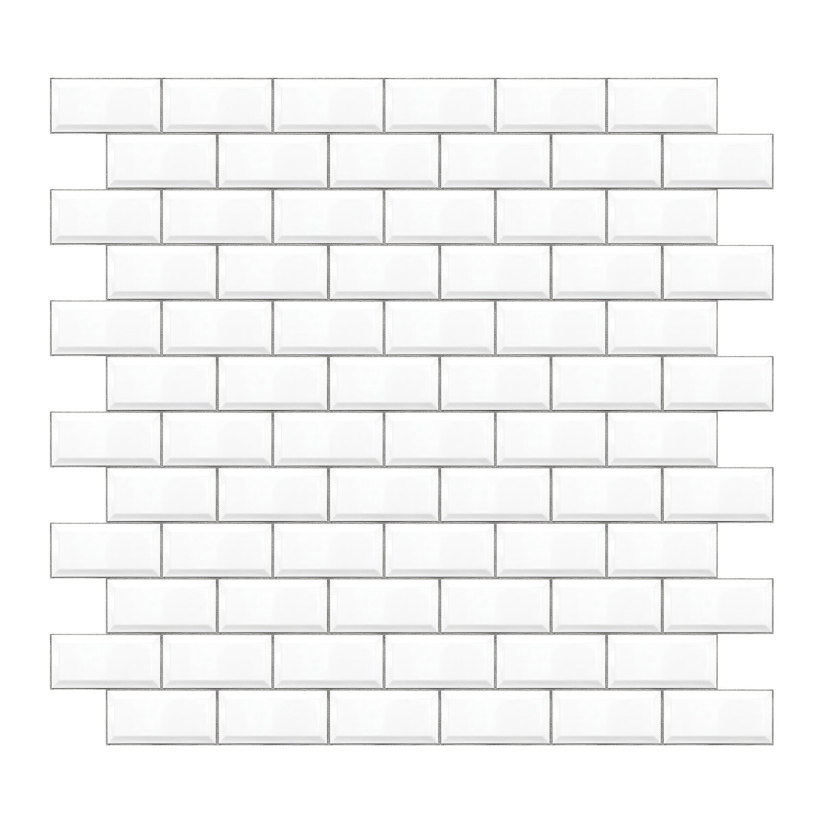 Subway Tile Giant Wall Decals, by York Wall, 3' length x 1'5.25" width x 2.8" depth
