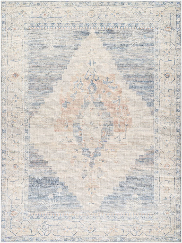 Luca Machine Woven Rug, by Surya, 1'3.75" length x 1'3.75" width