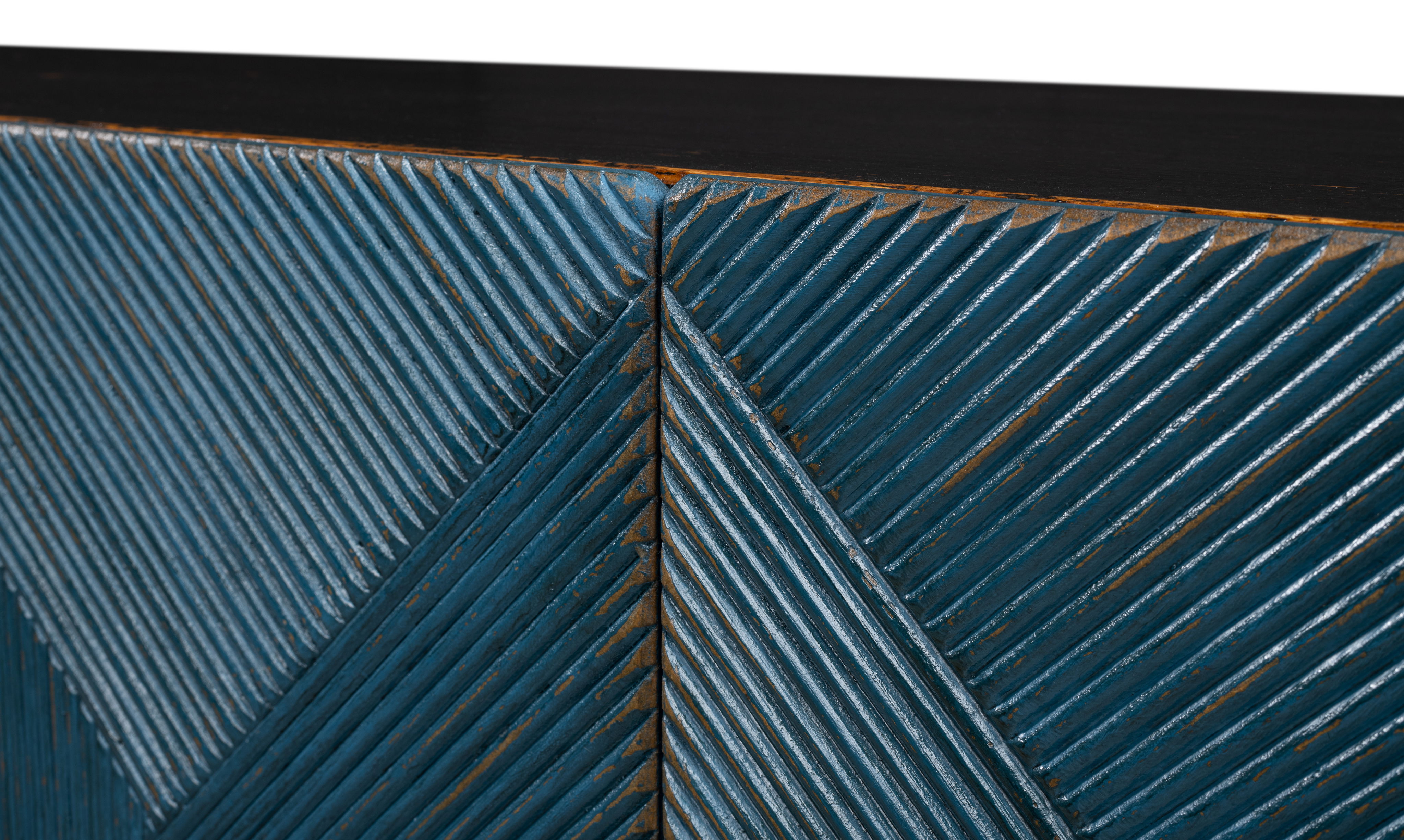 Low Wall Console For Tv, Blue large image 