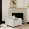 Keane Lounge Chair Cream, Accent Chair by Moe's Home, 38" width x 31.25" height x 39.5" depth thumbnail 9