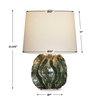 Guinevere Deep Green Table Lamp, by Uttermost, 15" width x 21.37" height x 15" depth thumbnail 3