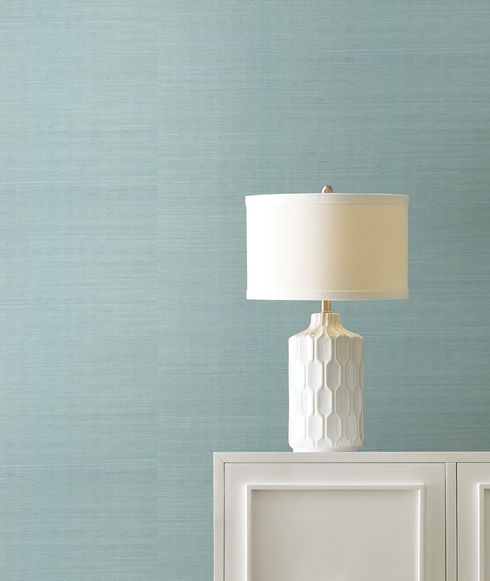 Maguey Sisal Celadon Wallpaper