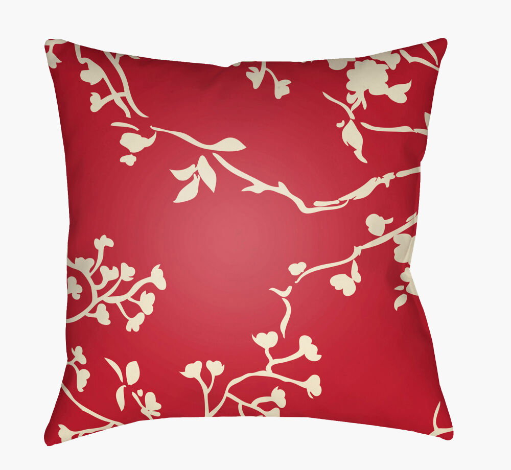 Chinoiserie Floral Accent Pillow, Decorative Pillow by Surya, 20" length x 20" width