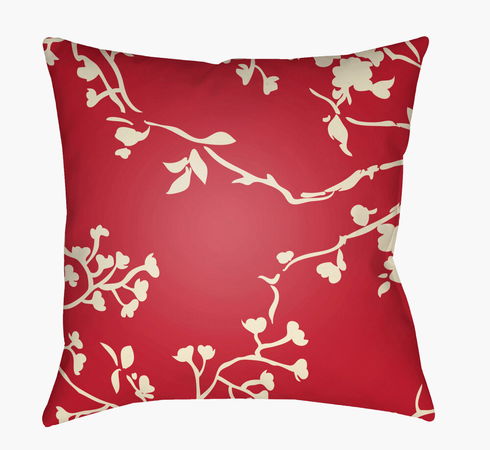 Chinoiserie Floral Accent Pillow