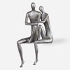 Courtship Antique Nickel Figurine, Decorative by Uttermost, 9.87" width x 18.87" height x 7.12" depth thumbnail 1