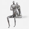 Courtship Antique Nickel Figurine, Figurines & Statue by Uttermost, 9.87" width x 18.87" height x 7.12" depth thumbnail 1