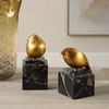 Golden Finch Bird Figurines Set/2, Decorative by Uttermost, 3" width x 6.5" height x 3" depth thumbnail 2