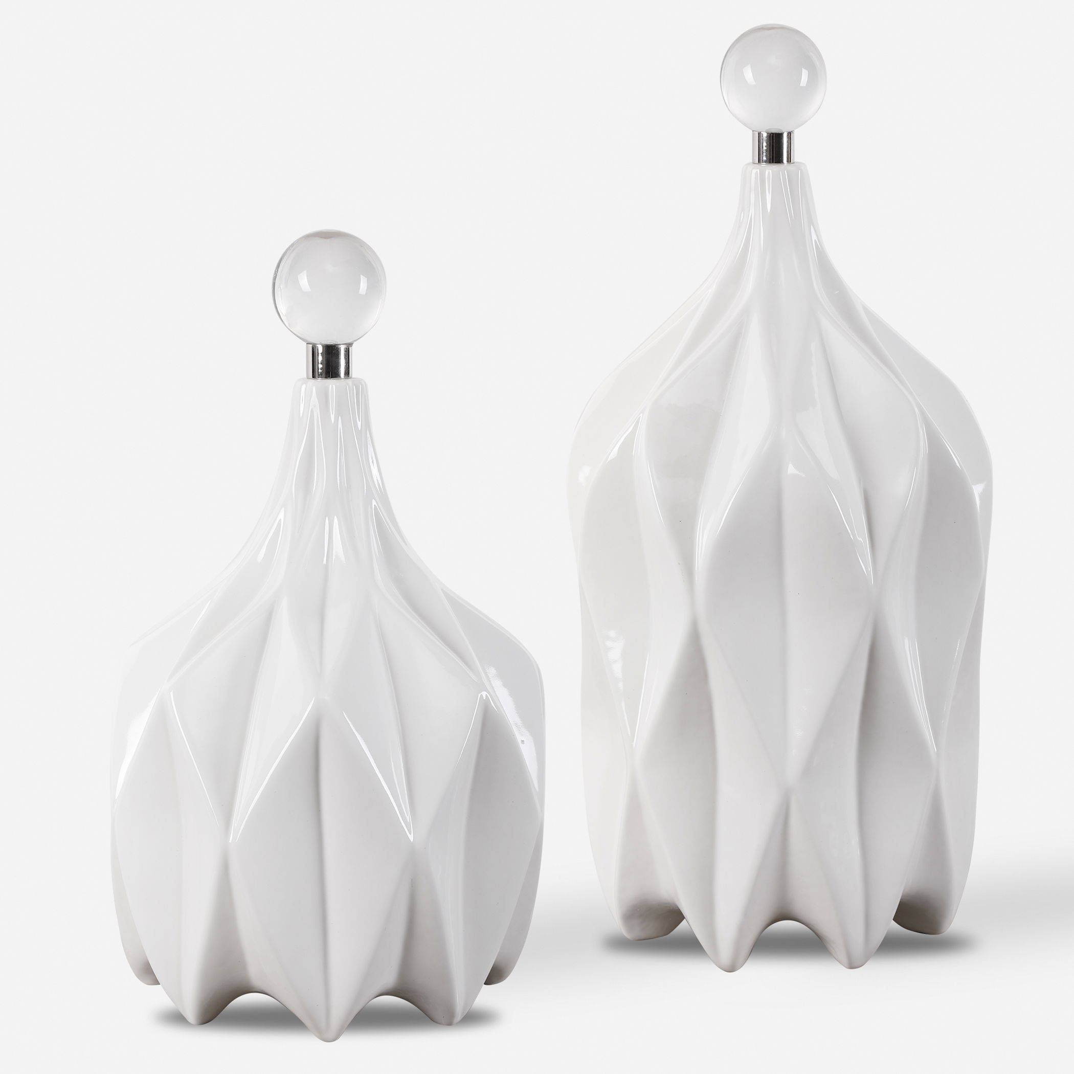 Klara White Bottles, S/2 large image 