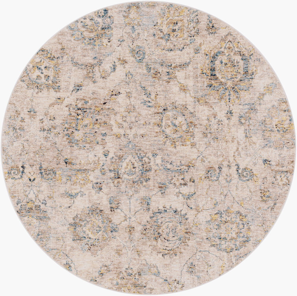 Mirabel Machine Woven Rug, by Surya, 5'2.99" length x 5'2.99" width