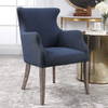 Yareena Blue Wing Chair, Accent Chair by Uttermost, 24.5" width x 37" height x 28" depth thumbnail 7