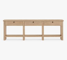 Online Designer Living Room Modern Farmhouse Rectangular 90" Console Table, Fog