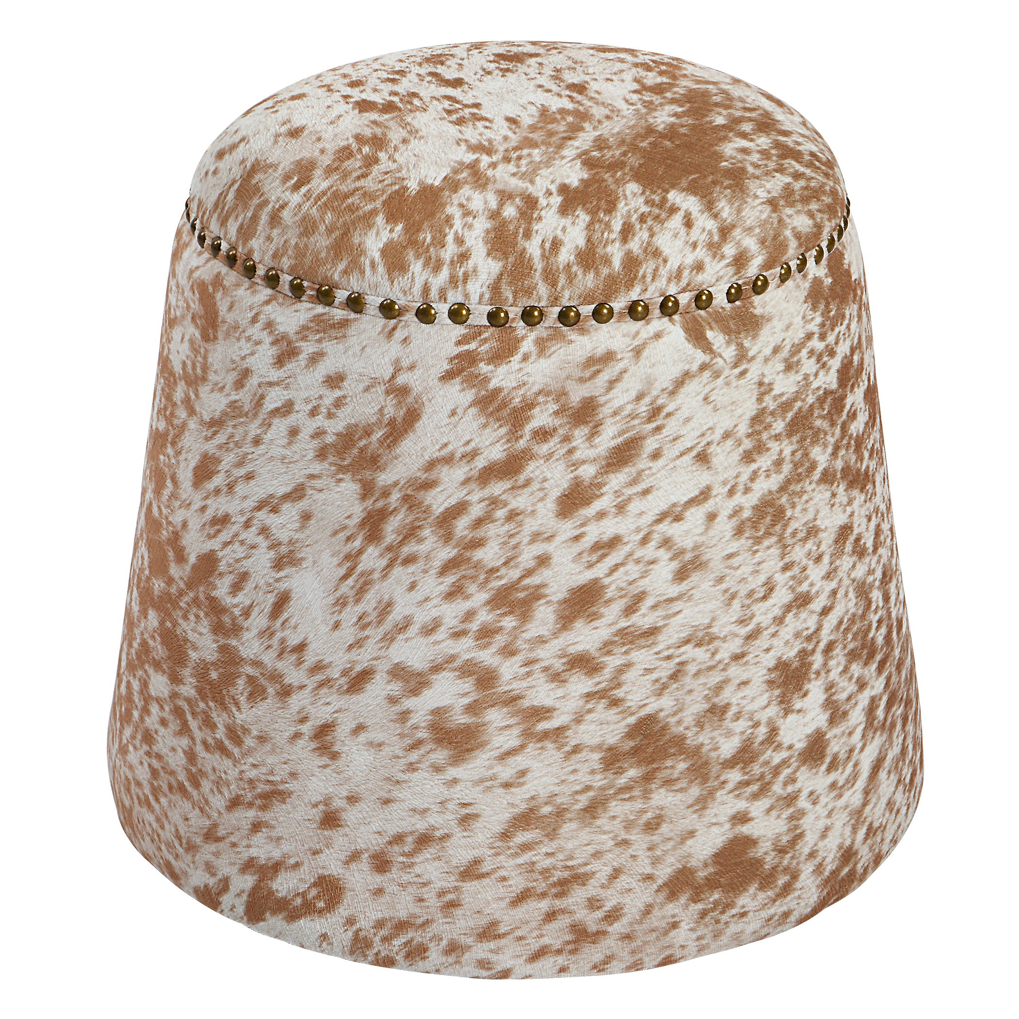 Gumdrop Cow Hide Ottoman large image 